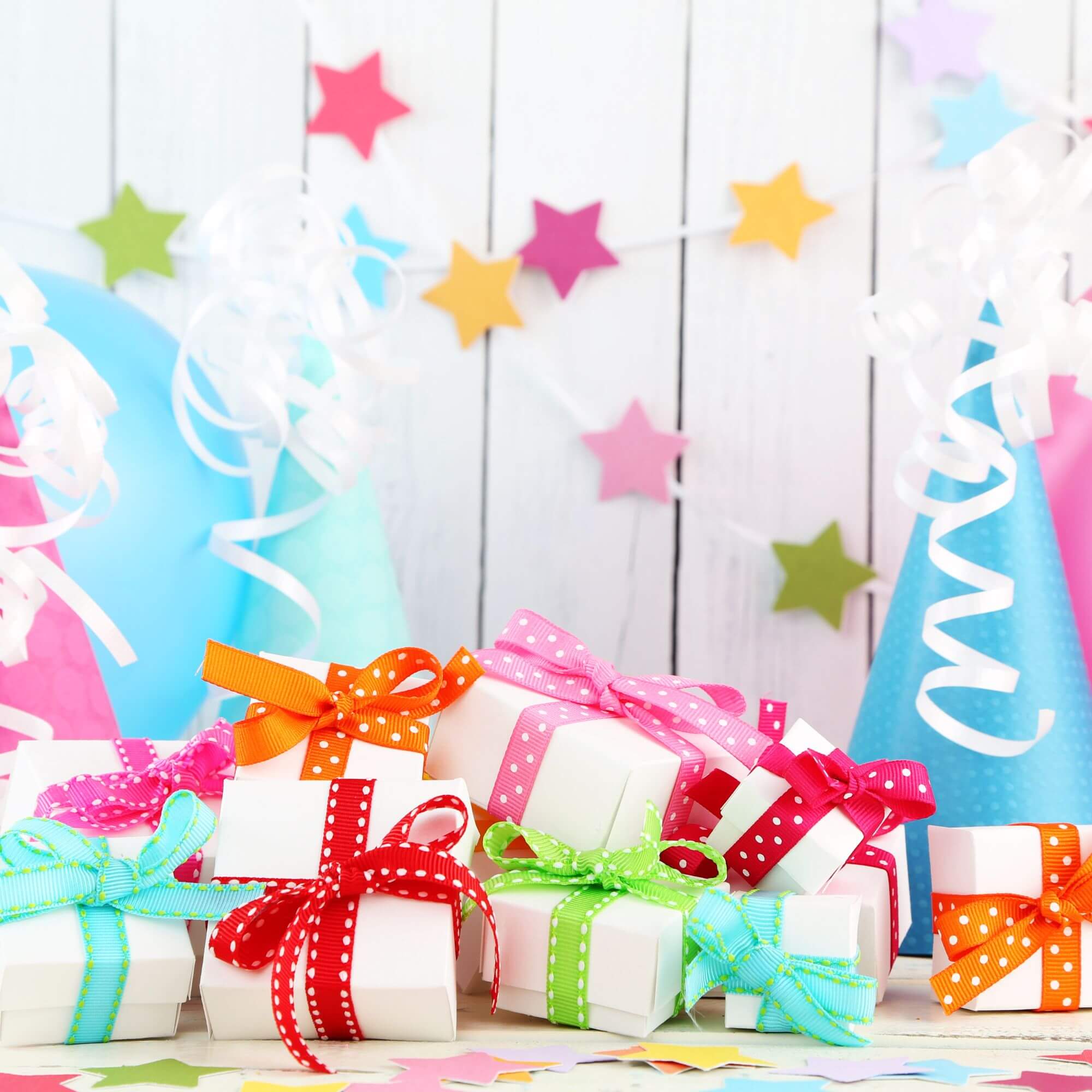 gift boxes as birthday presents