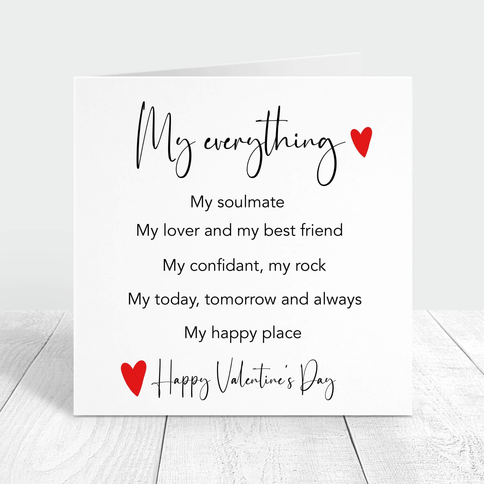 personalised valentine's day card - my everything