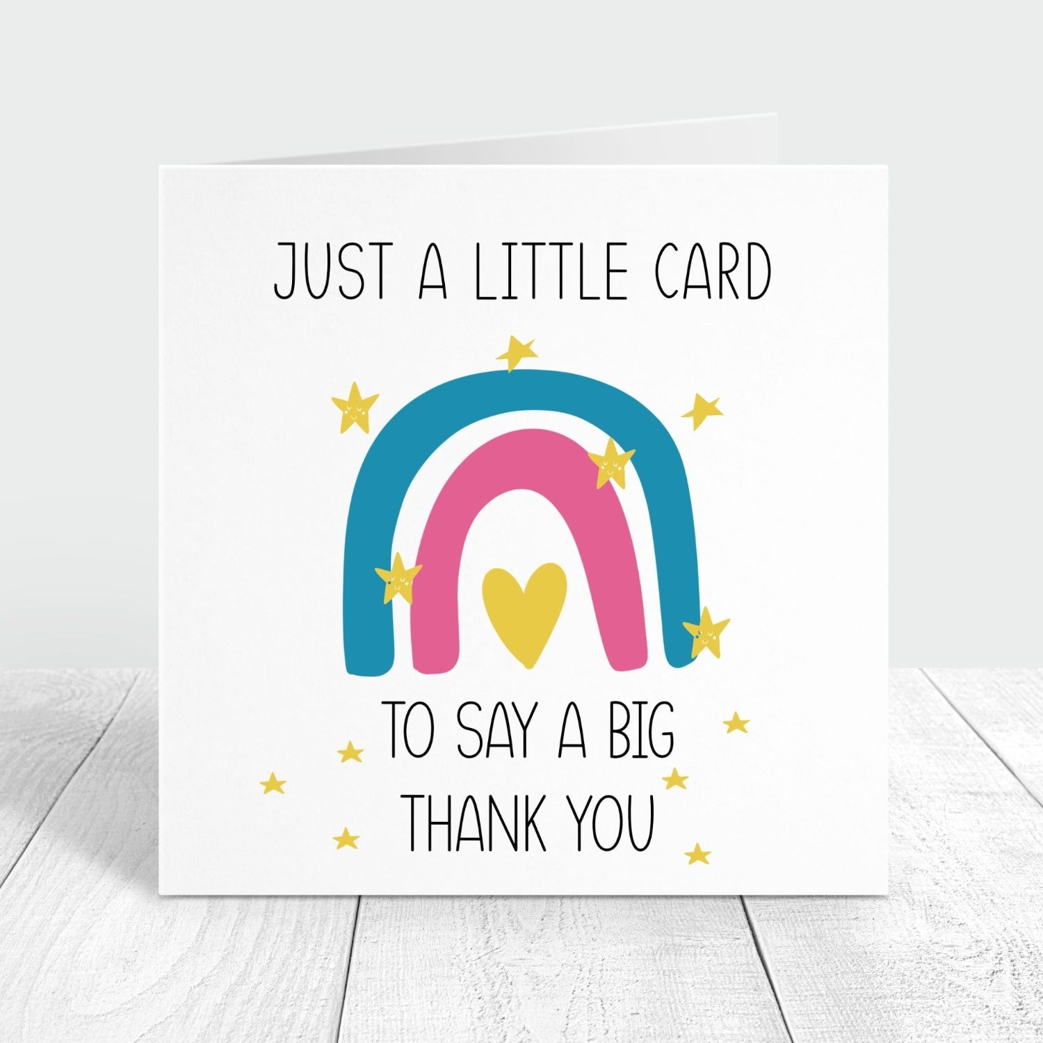 a personalised card to say a big thank you