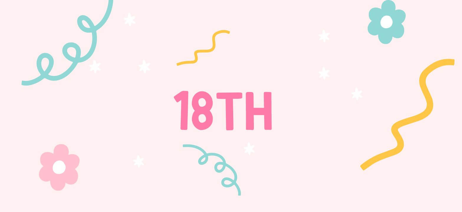18th birthday cards collection