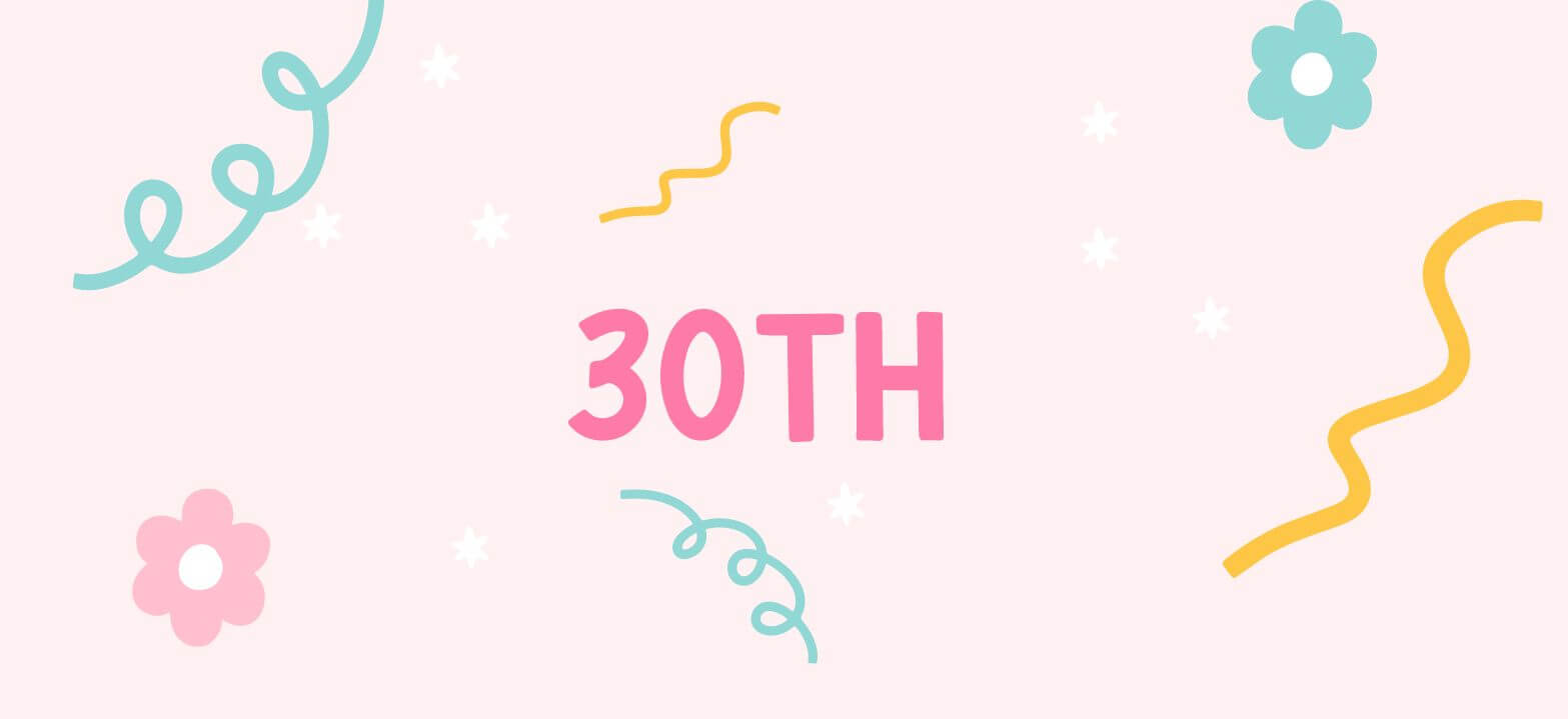 30th Birthday Card collection