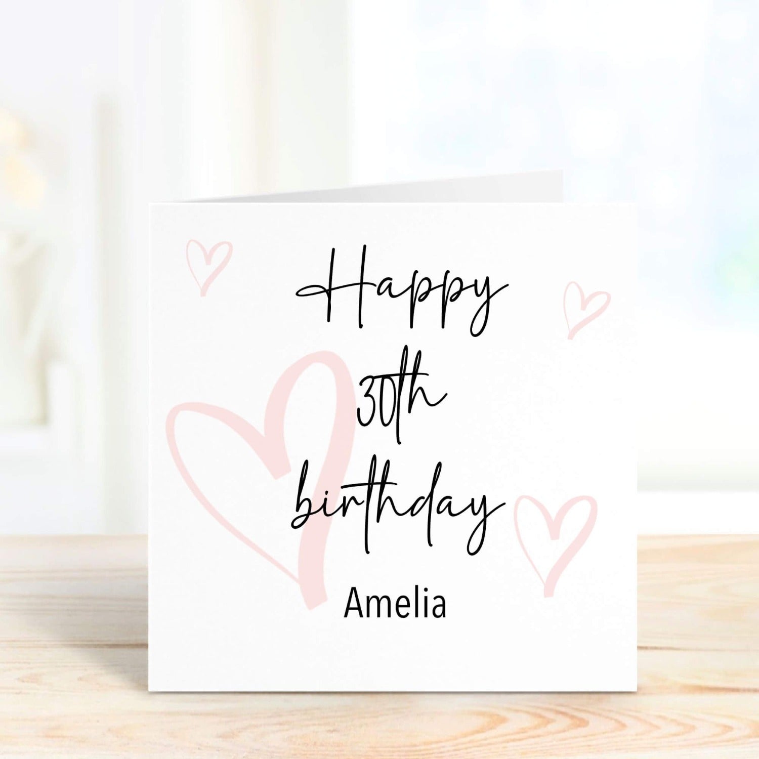 personalised birthday card 30th