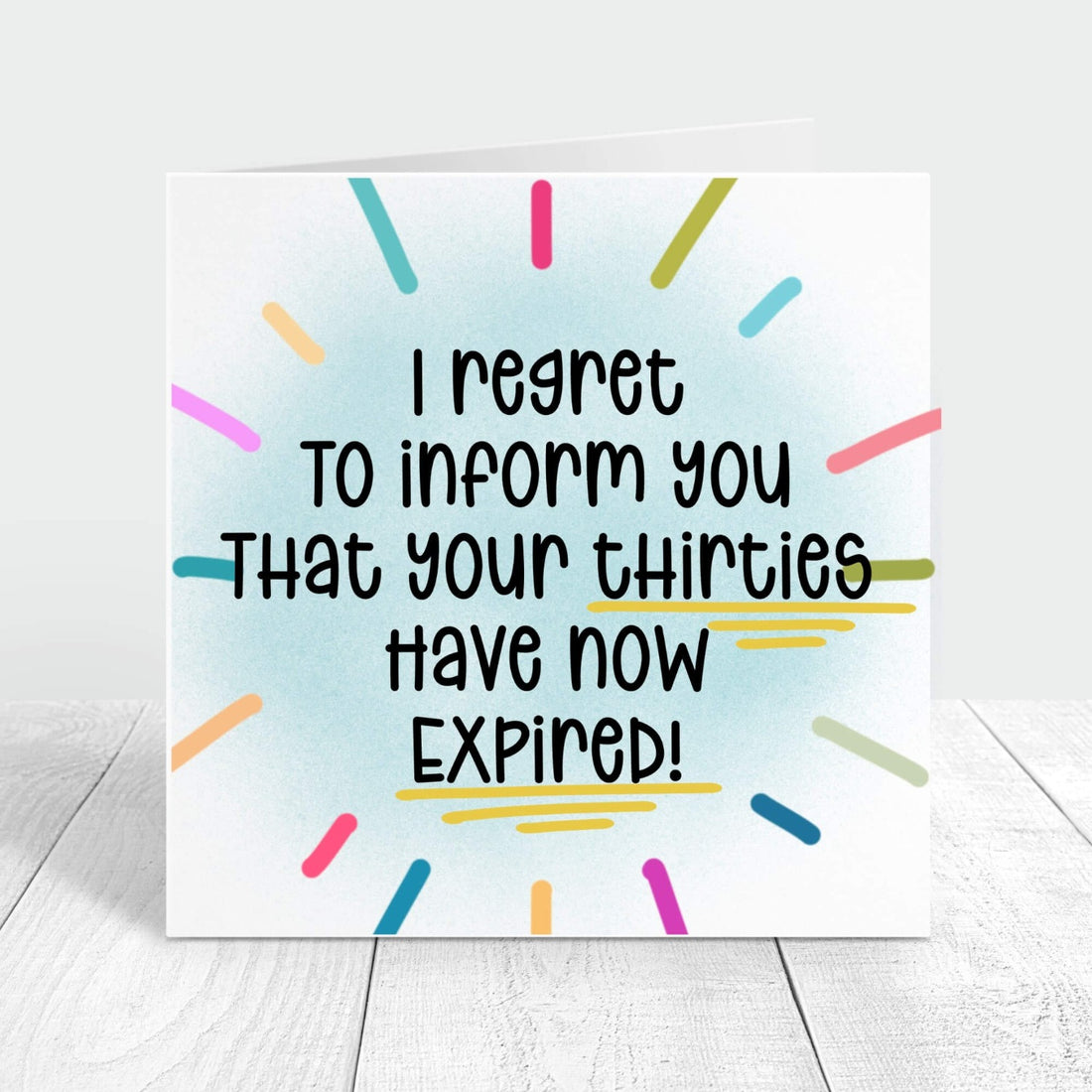 happy 40th birthday personalised card