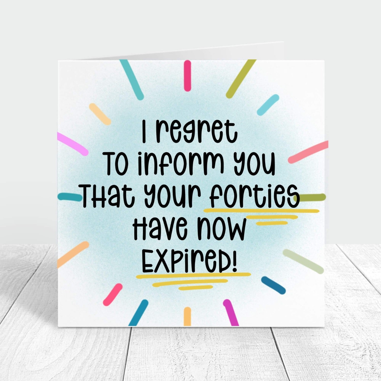 50th birthday card - forties expired