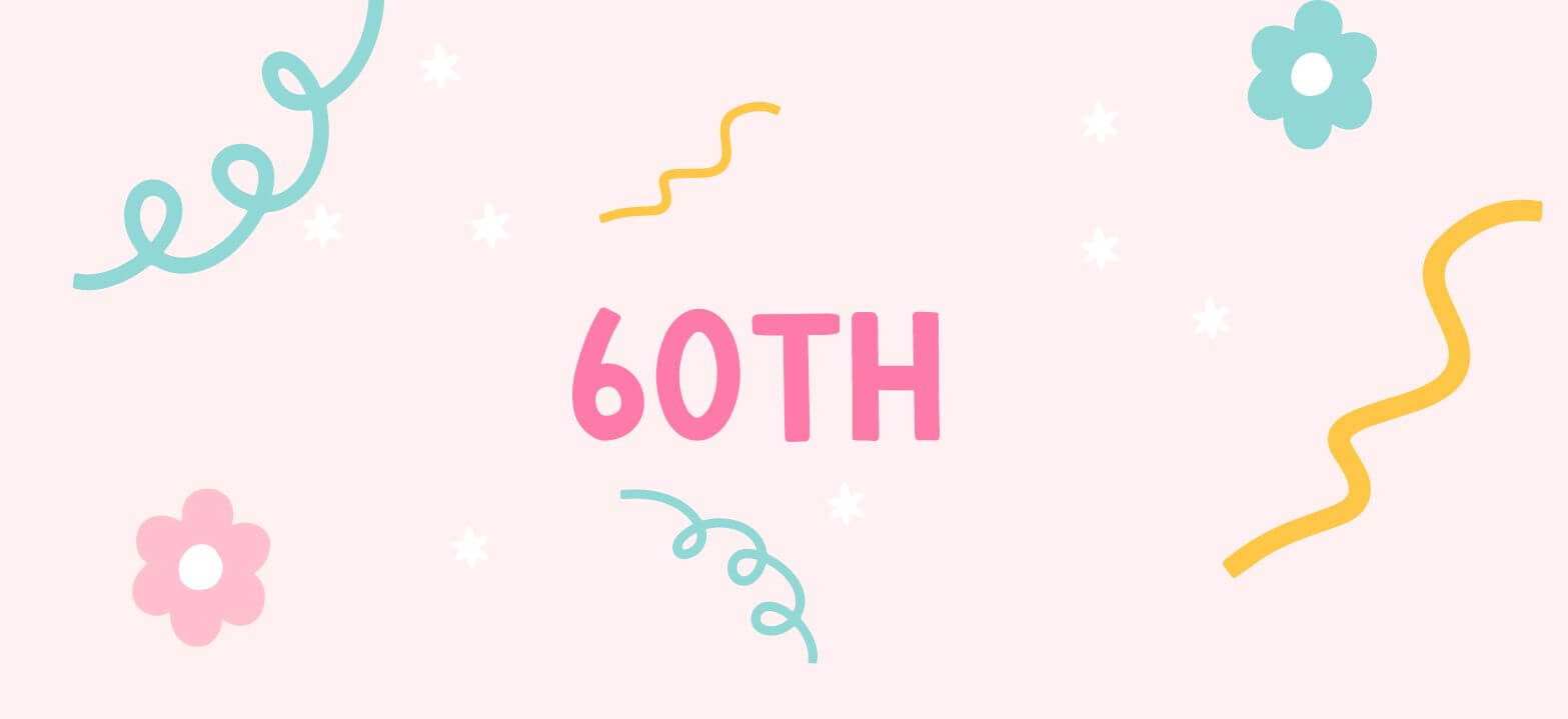 60th birthday cards collection
