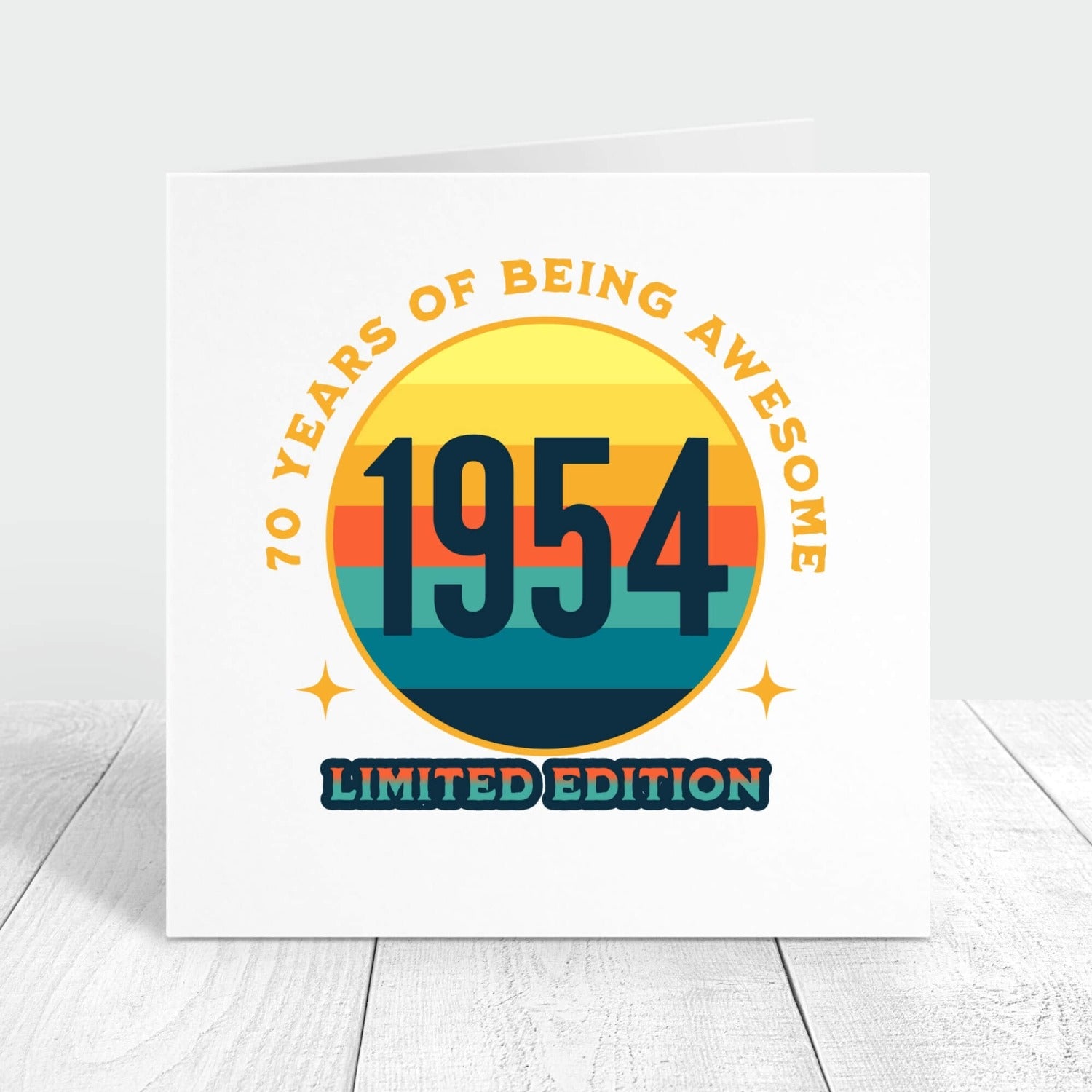 70 years of being awesome birthday card
