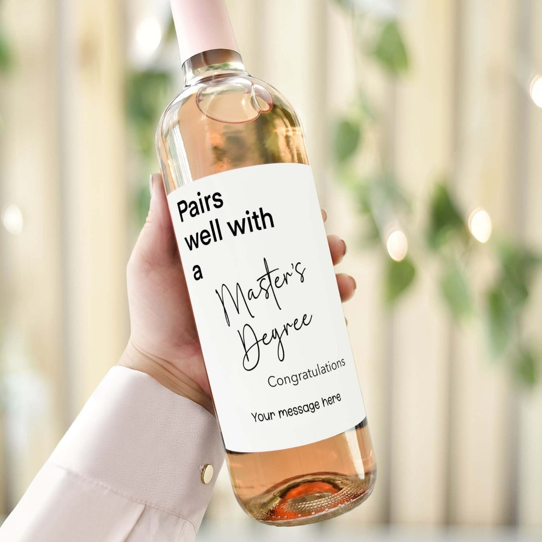 pairs well with a master's degree wine label