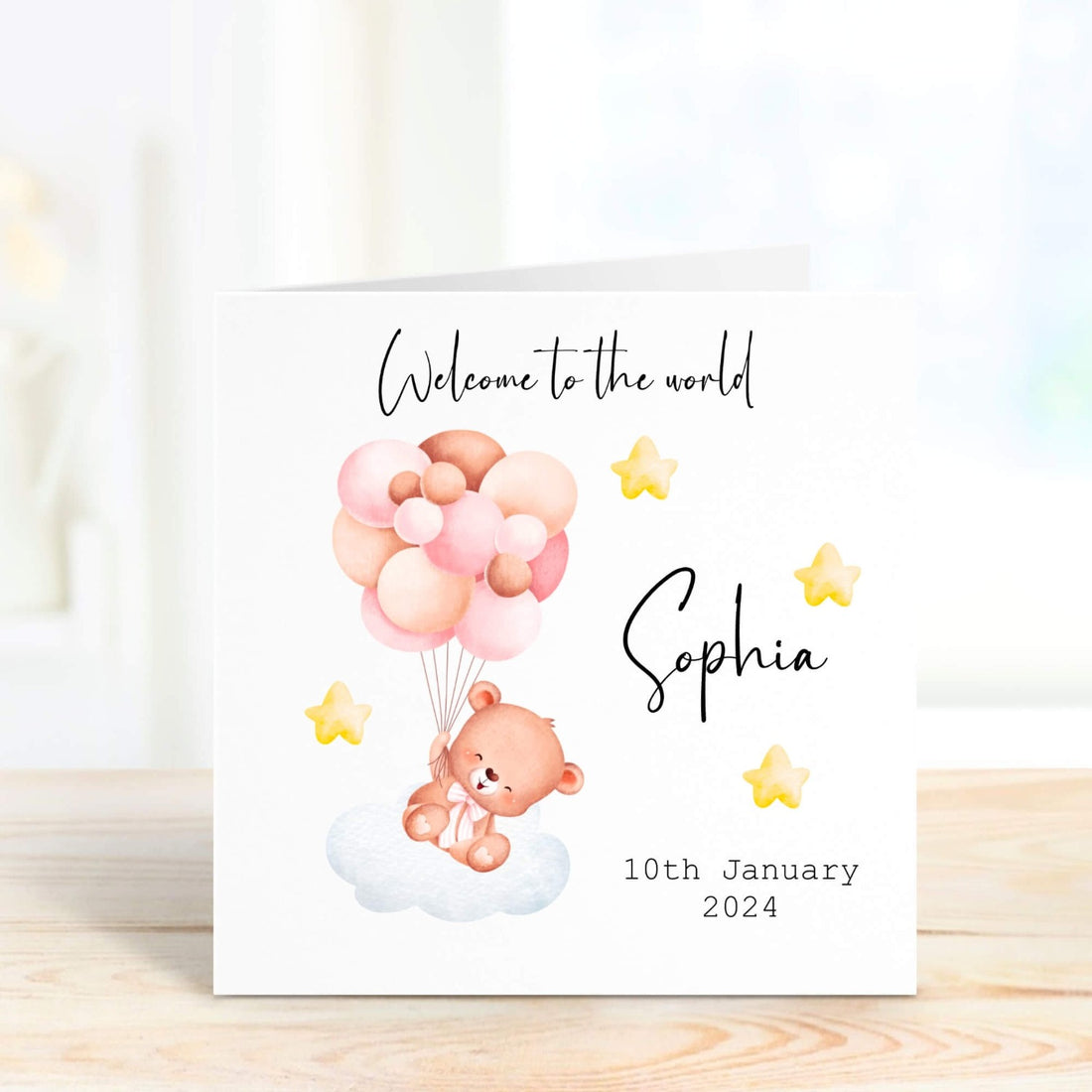 welcome to the world new baby girl card