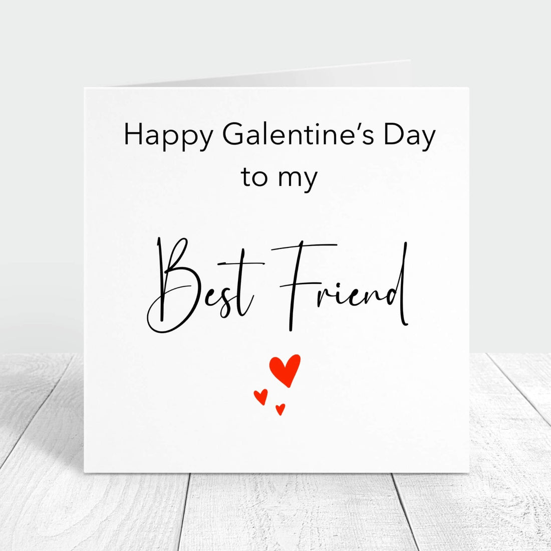 personalised happy galentine's day card to best friend