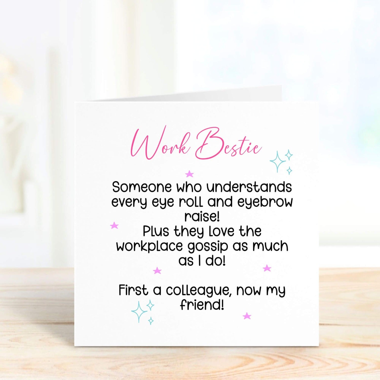 work bestie card