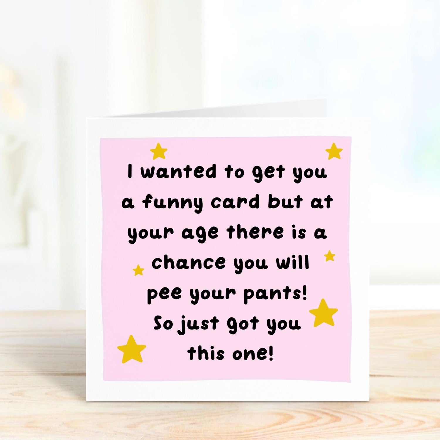 personalised birthday card with funny quote