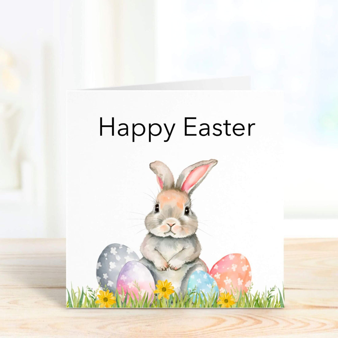 happy easter greetings card