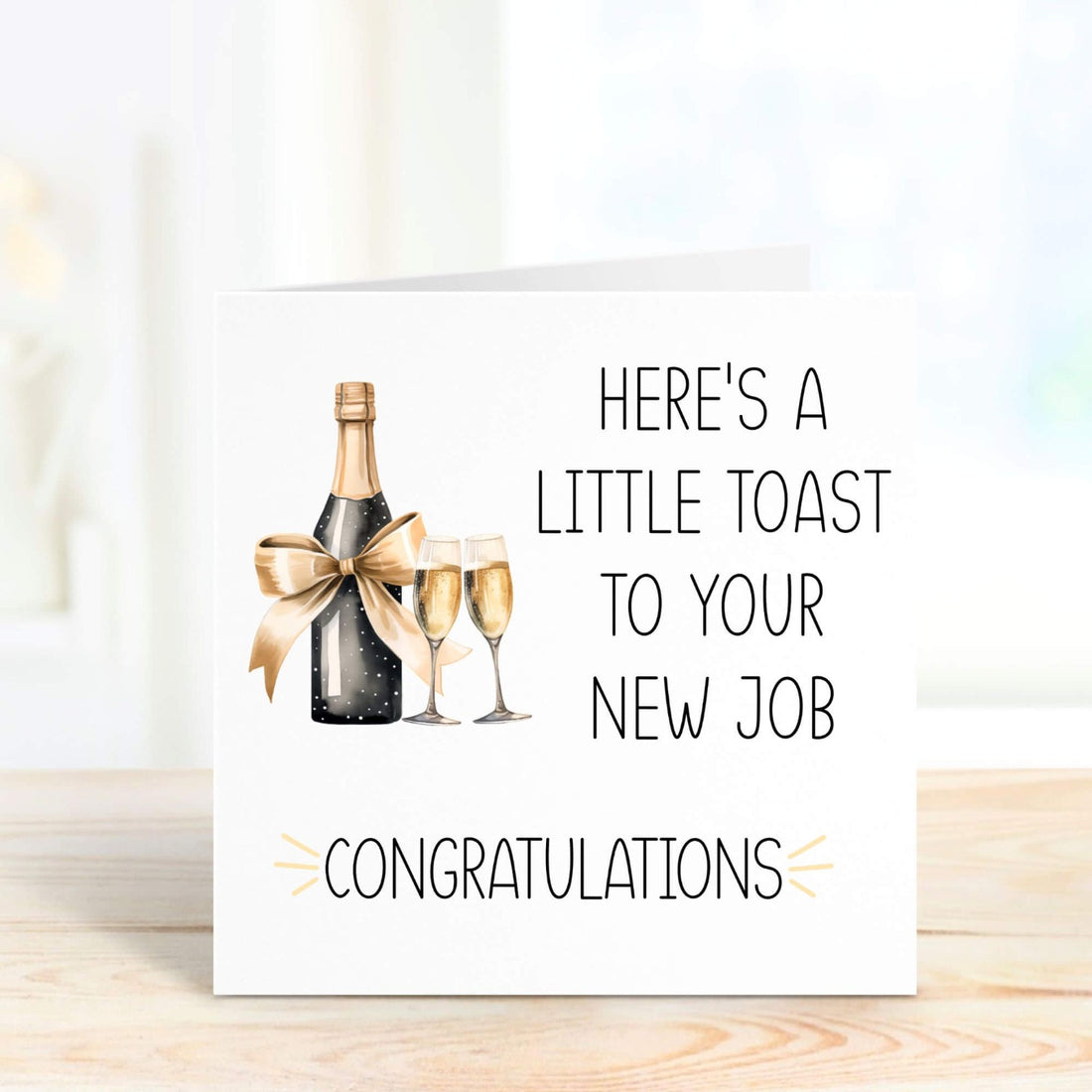 personalised new job card congratulations