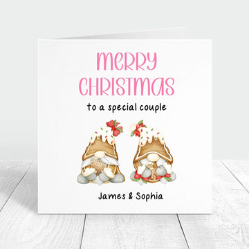 Merry Christmas to a special couple card