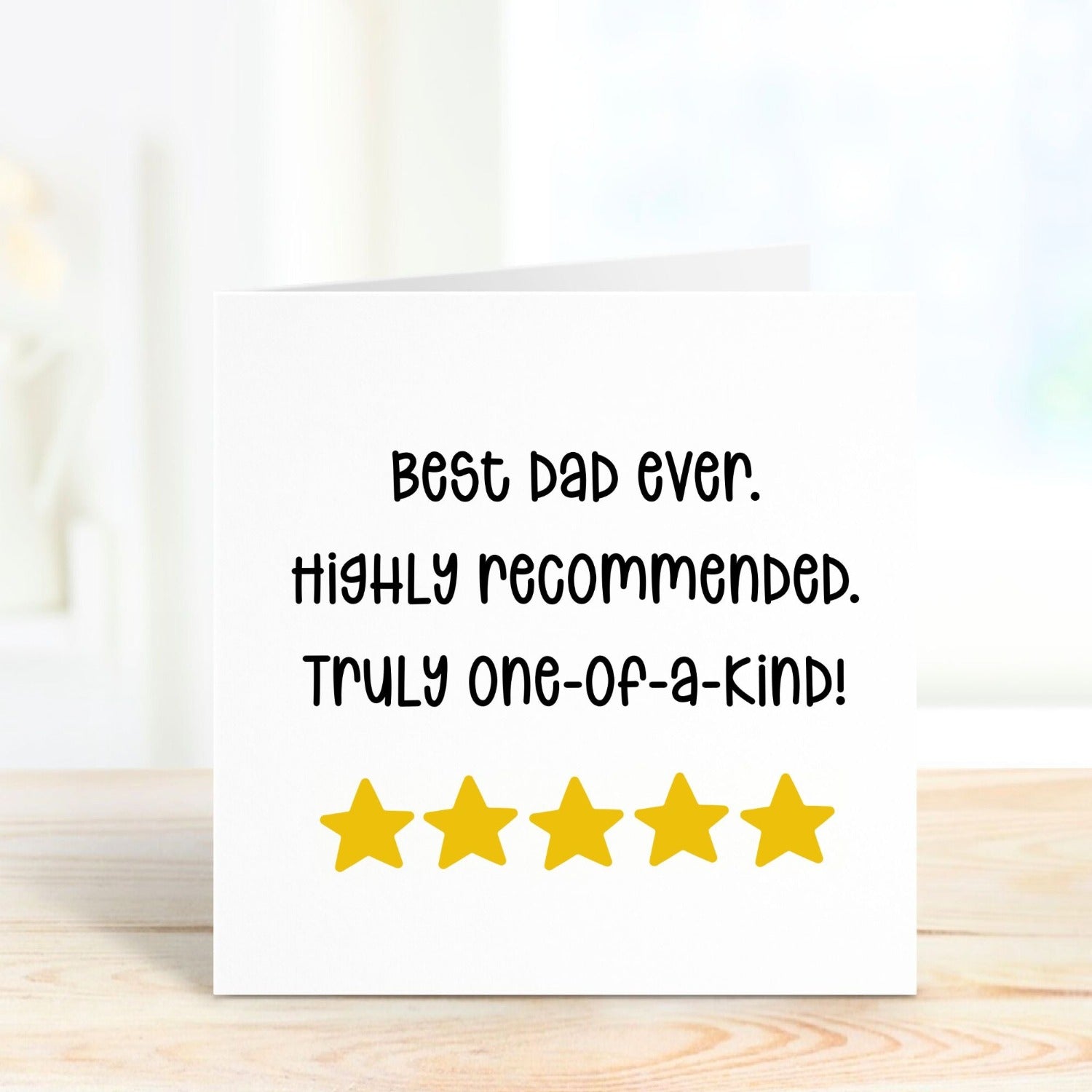 best dad ever 5 stars birthday card