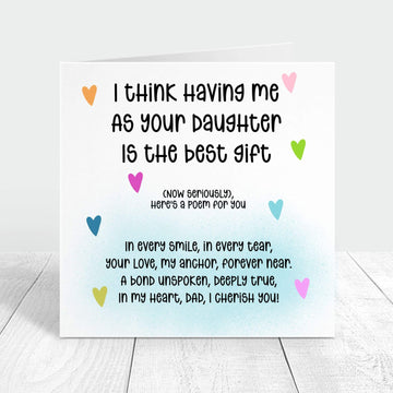 funny birthday card for dad