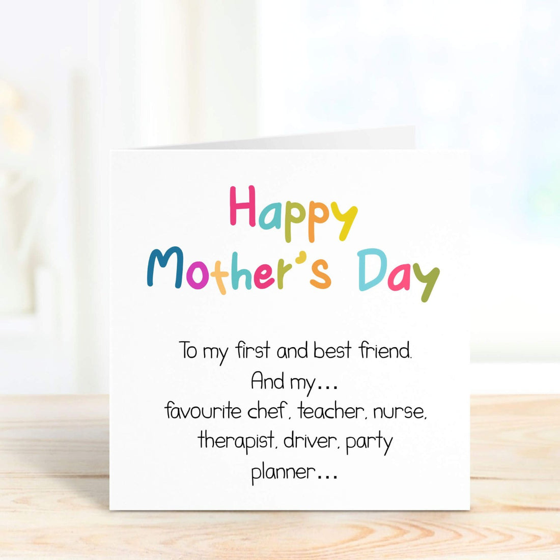 happy mother's day to my mum - funny mum roles card