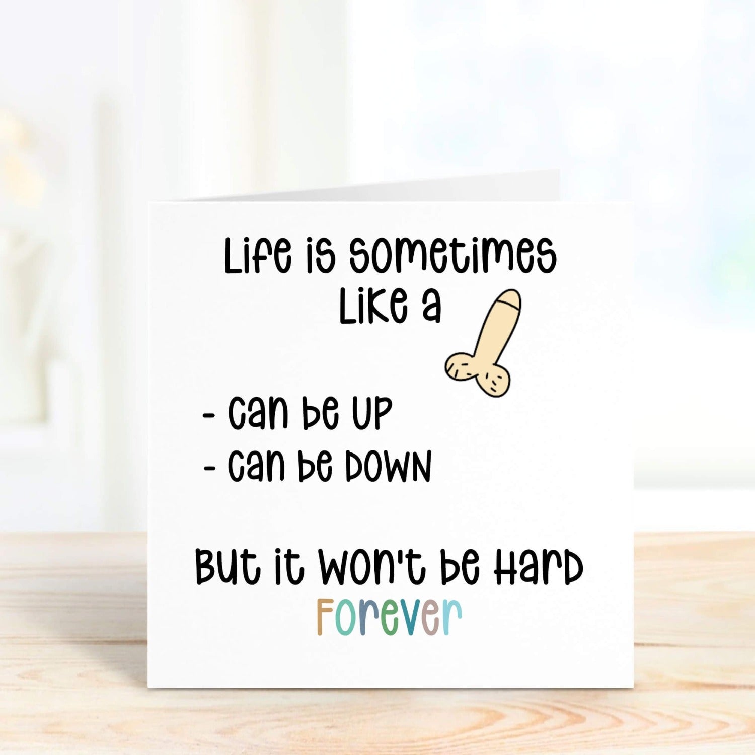 personalised card with funny humour to bright someone's day