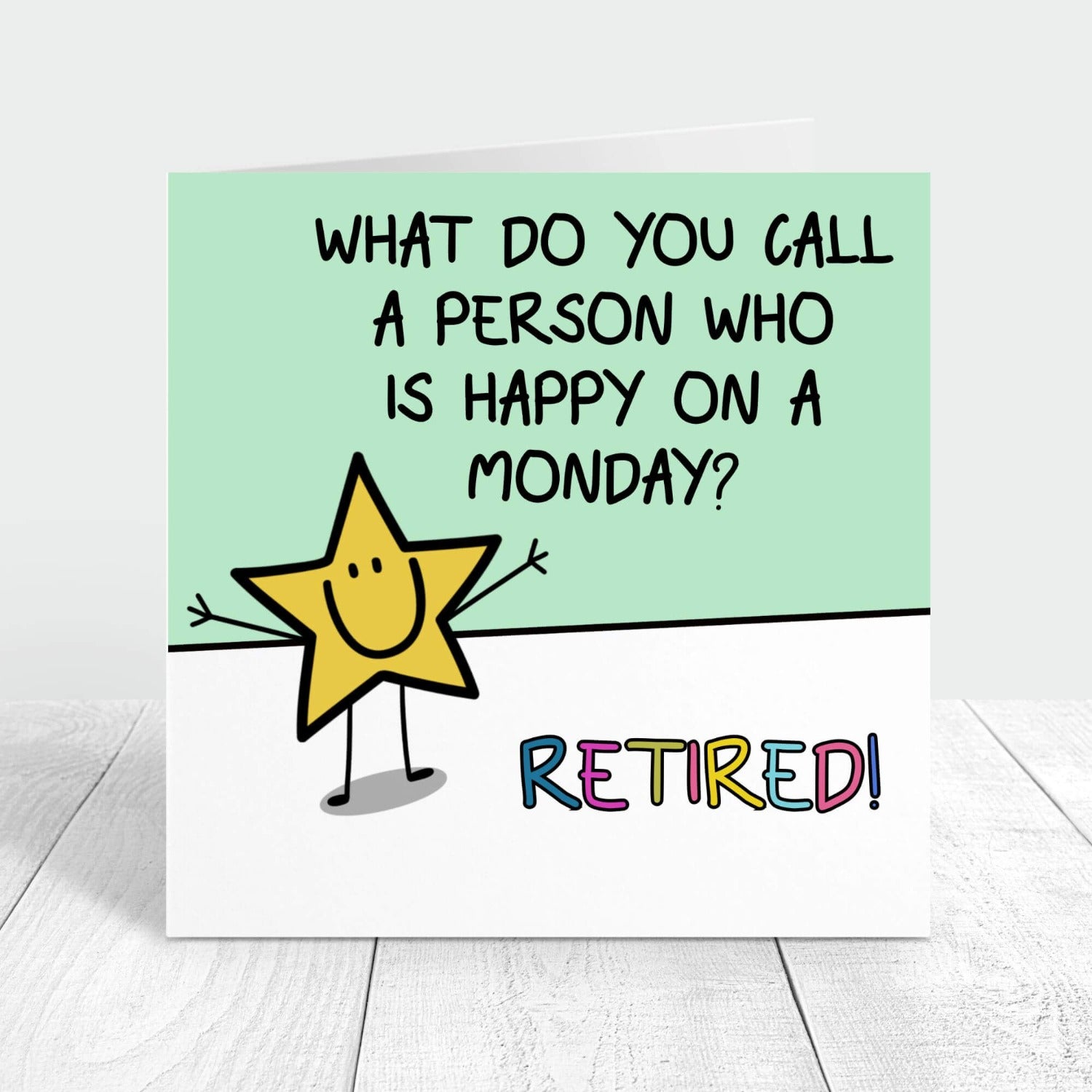 funny retirement card personalised