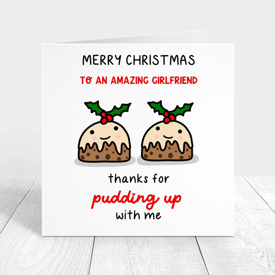 Girlfriend funny Christmas Card