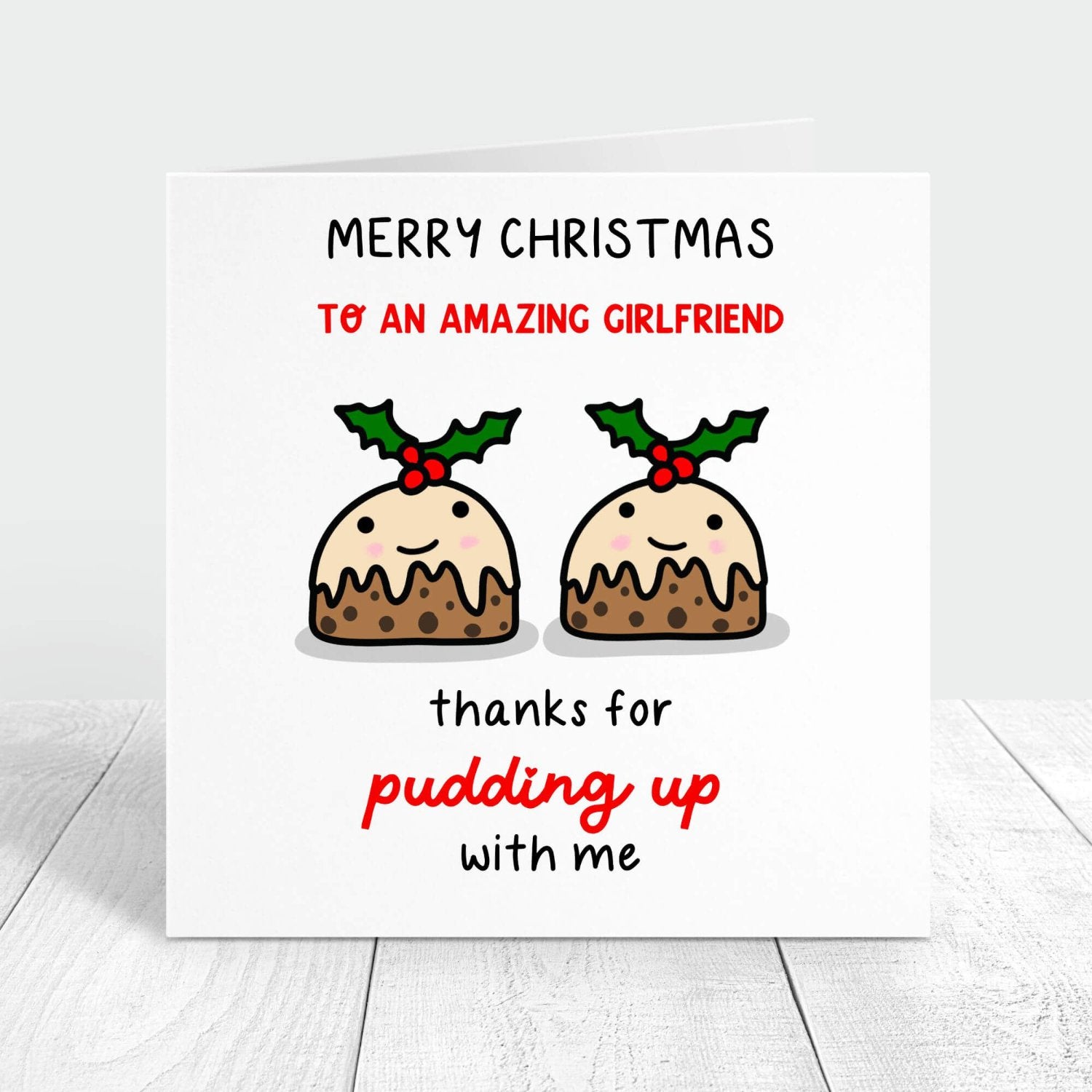 Girlfriend funny Christmas Card