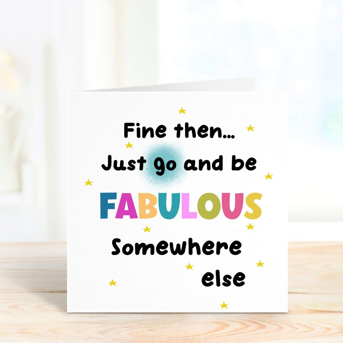 personalised new job card gift - go fabulous