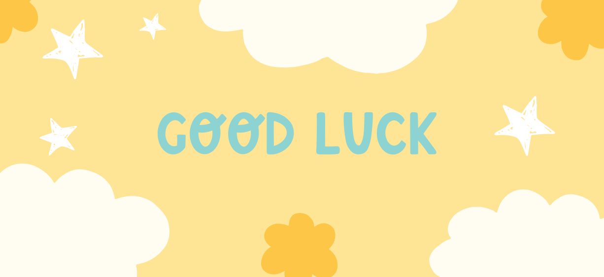good luck cards banner