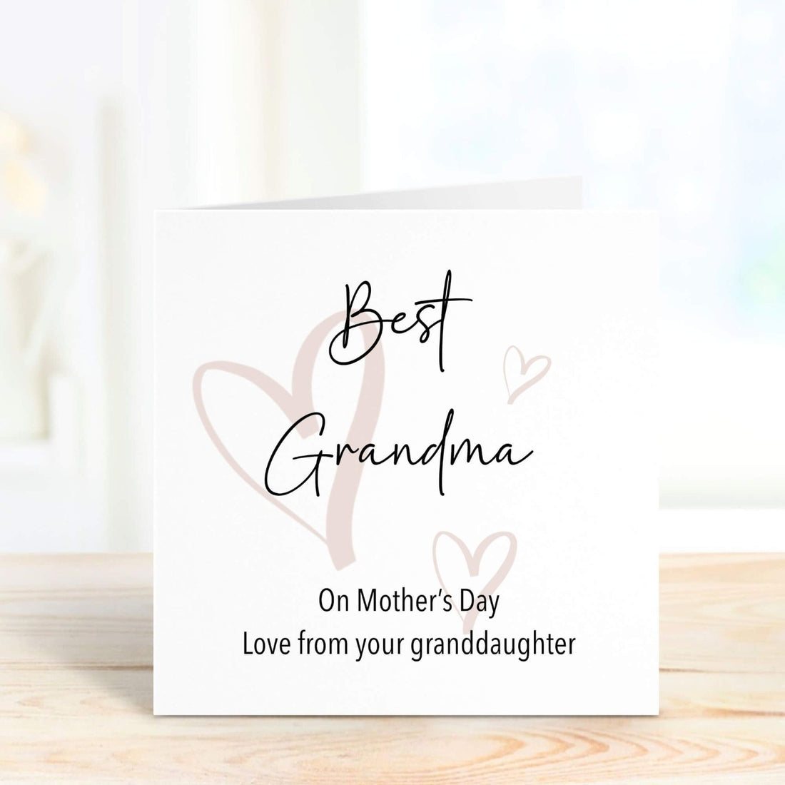 best grandma on mothers day personalised card
