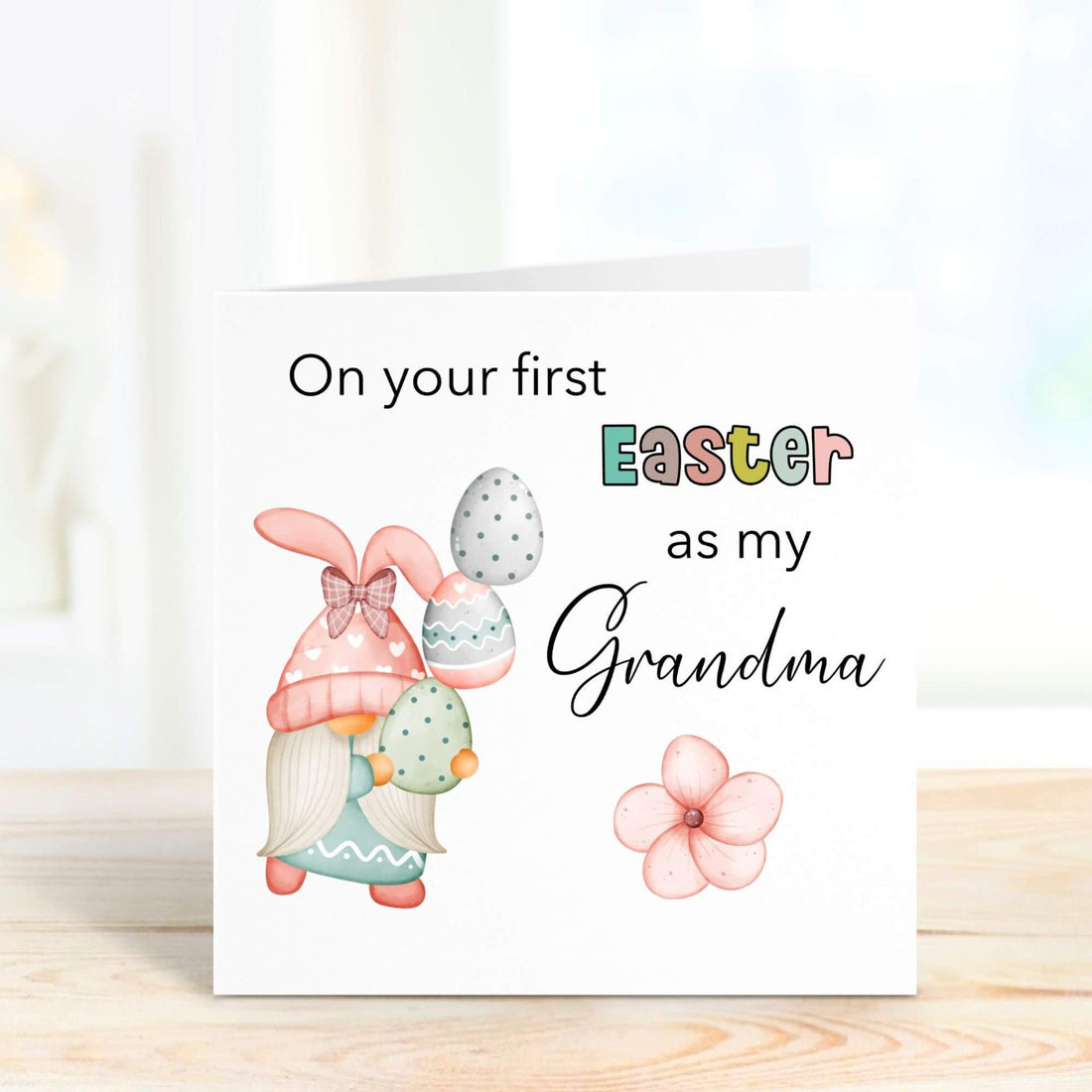 on your first easter as my grandma personalised card