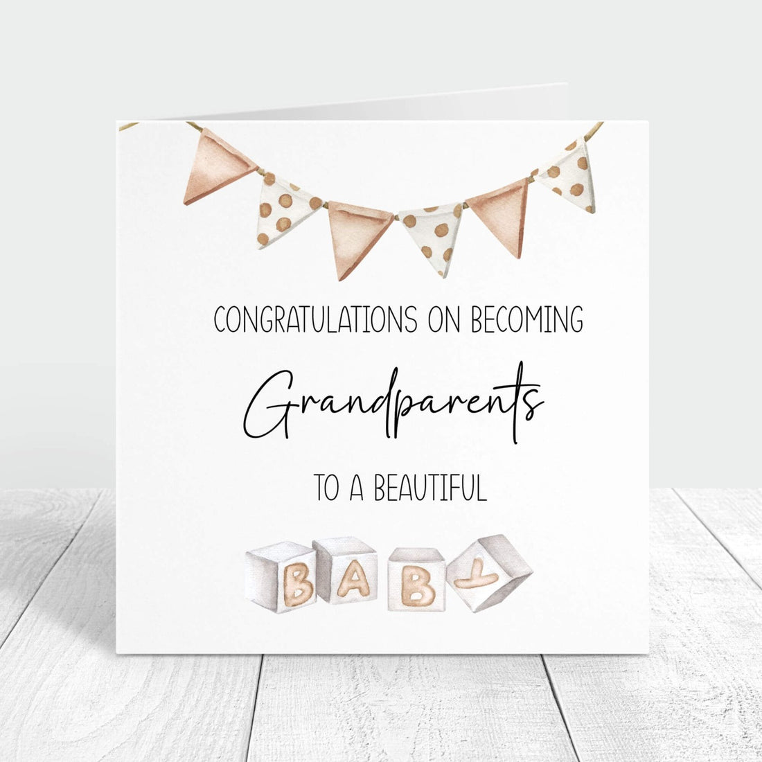 congratulations on becoming grandparents personalised card