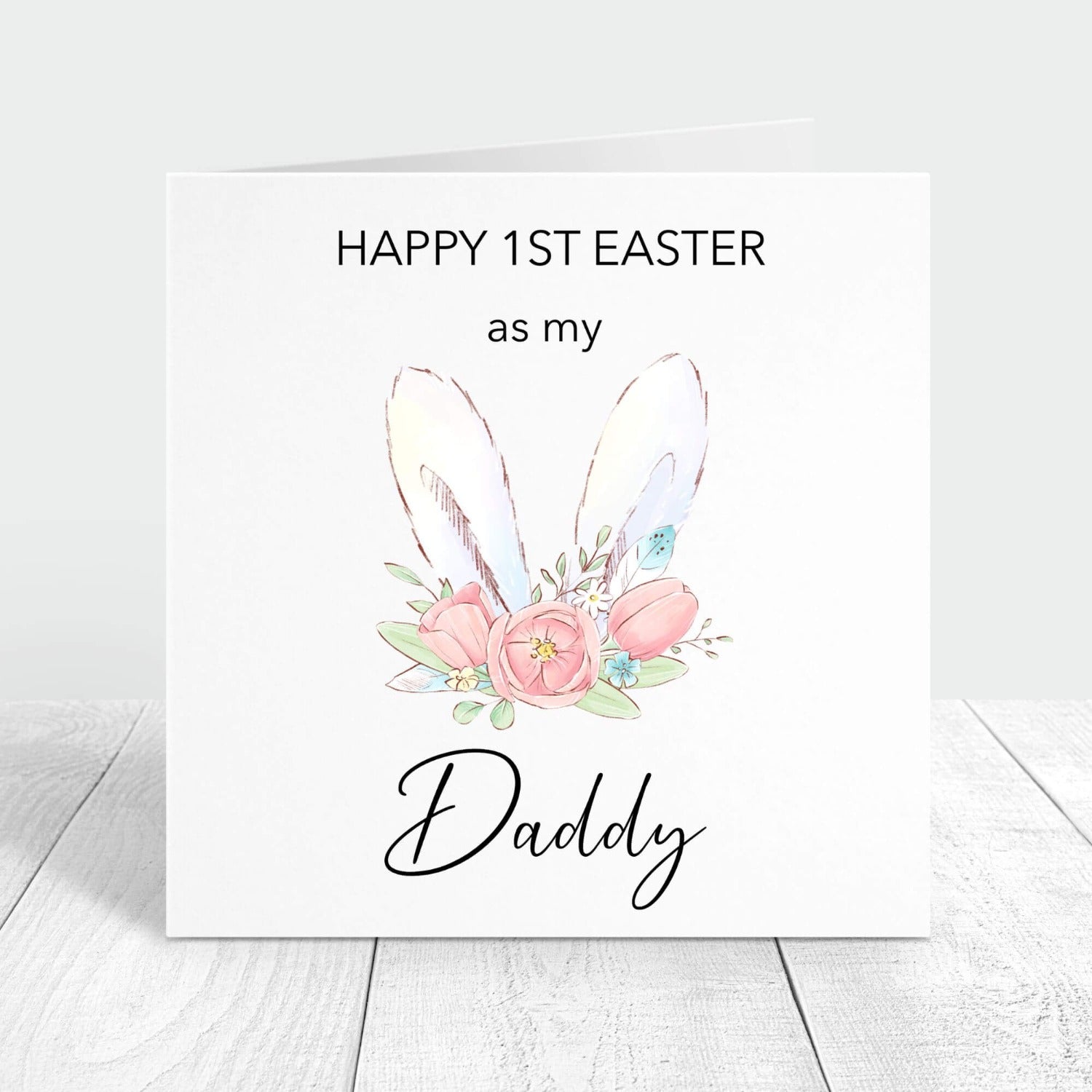 happy 1st easter as my daddy personalised card