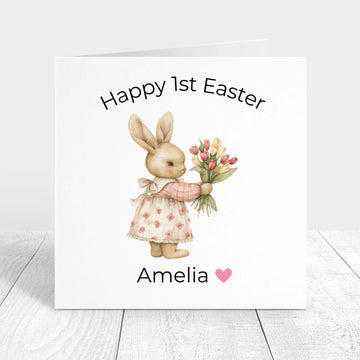 Happy 1st easter personalised card