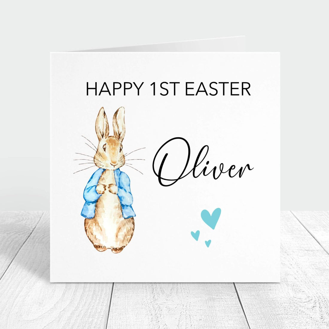 happy 1st easter personalised card for godson