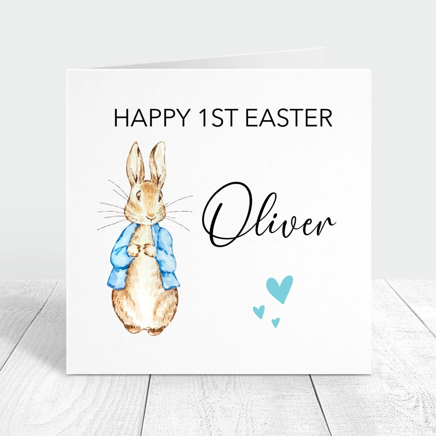 happy 1st easter personalised card for godson