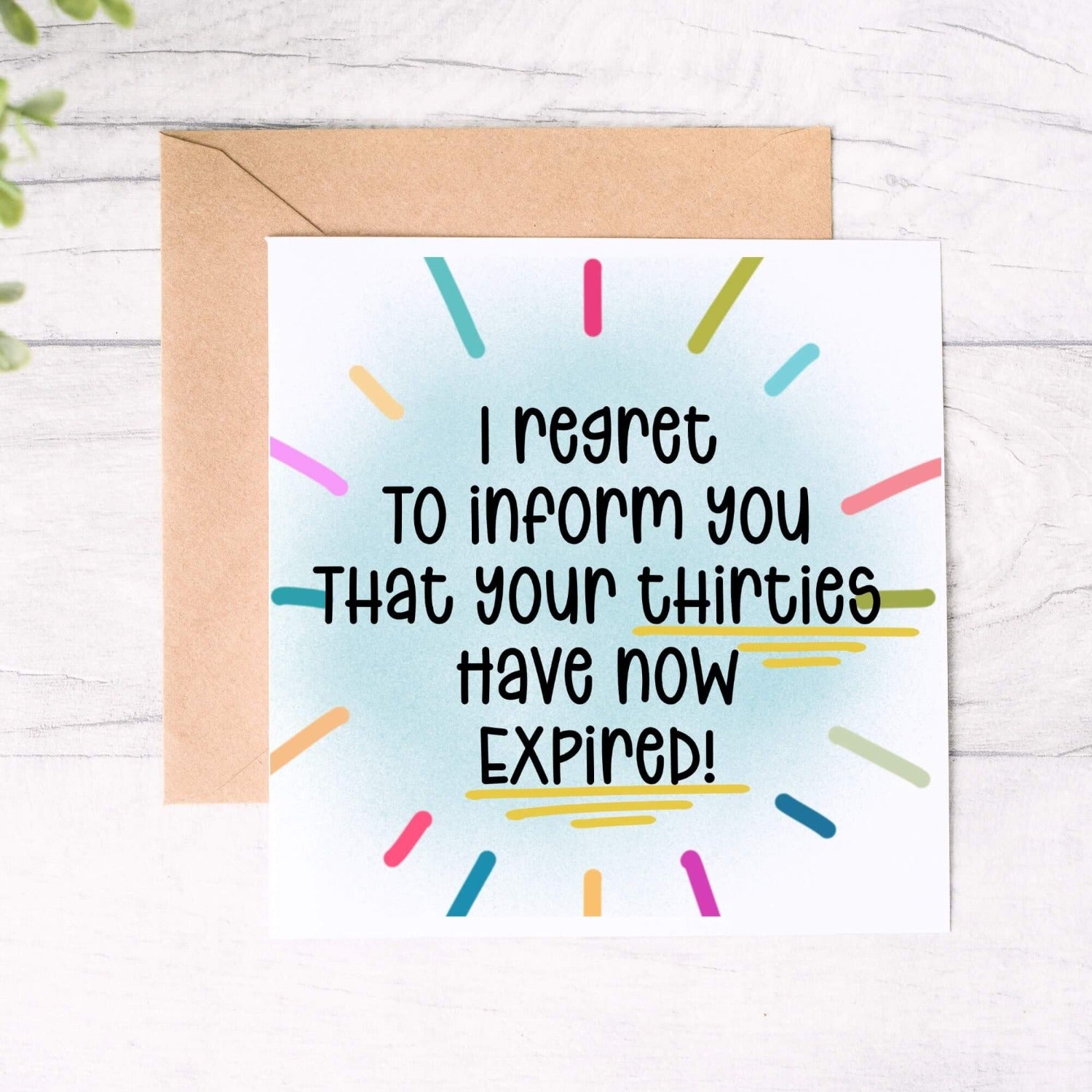 funny 40th birthday card