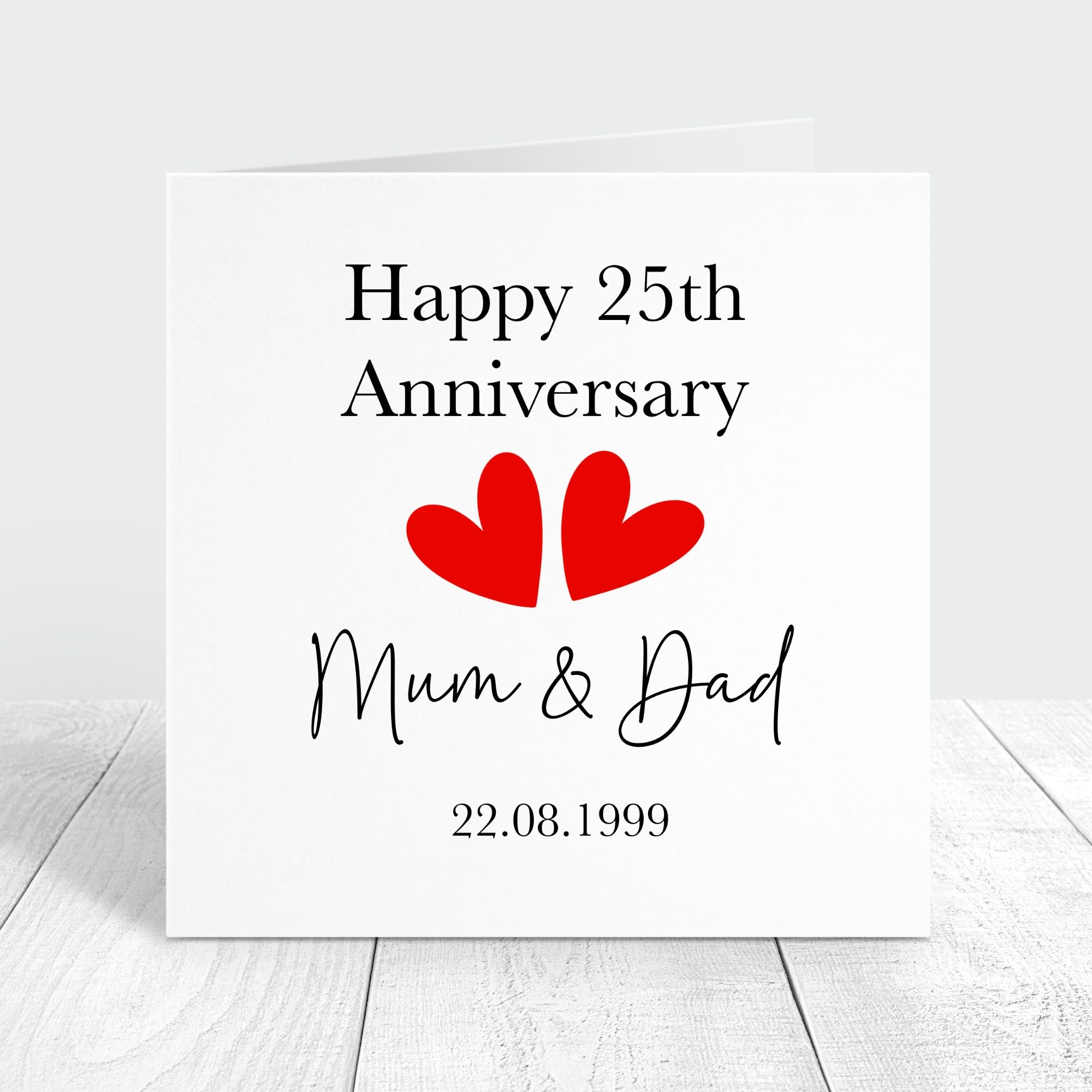 personalised anniversary card