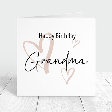 Happy Birthday Grandma Personalised card