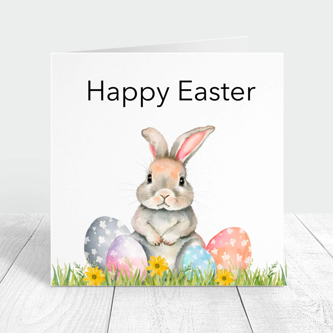 happy easter greetings card