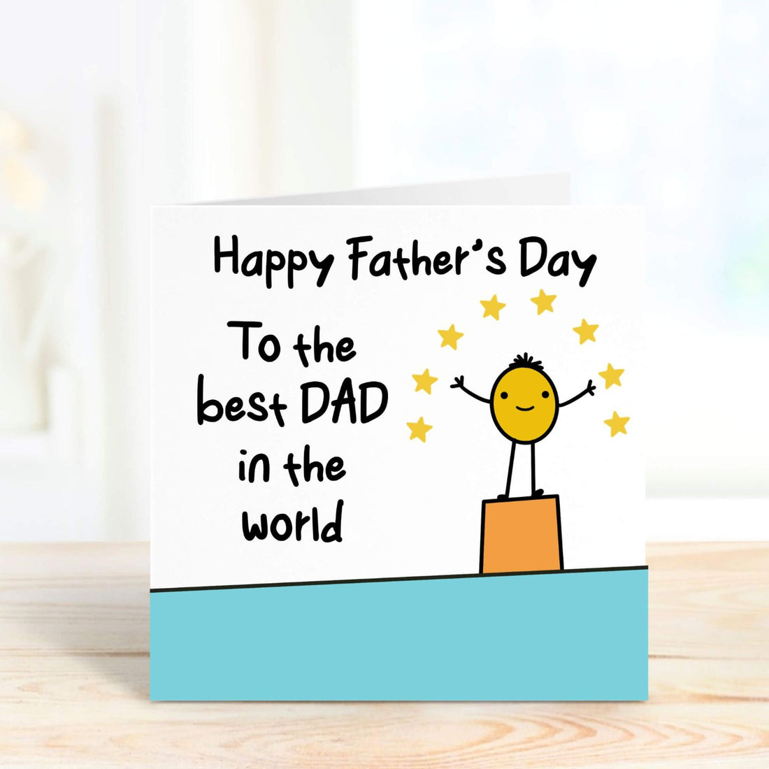 happy father's day to the best dad in the world personalised card