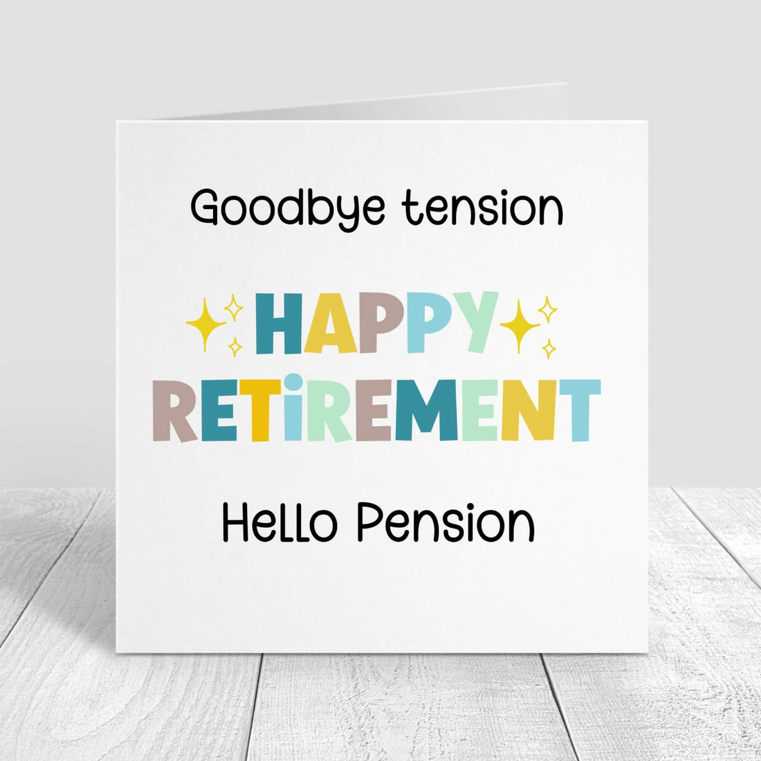 Funny Personalised retirement card