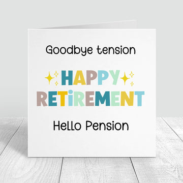 Funny Personalised retirement card