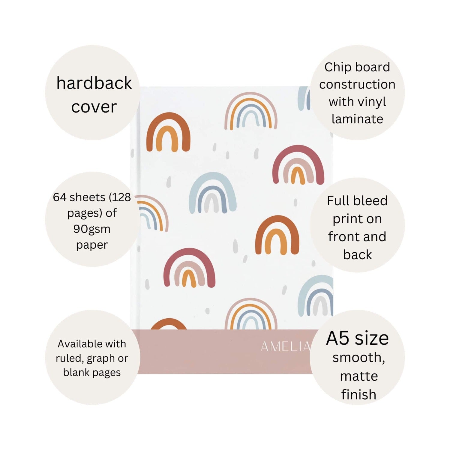 features of hardcover notebook