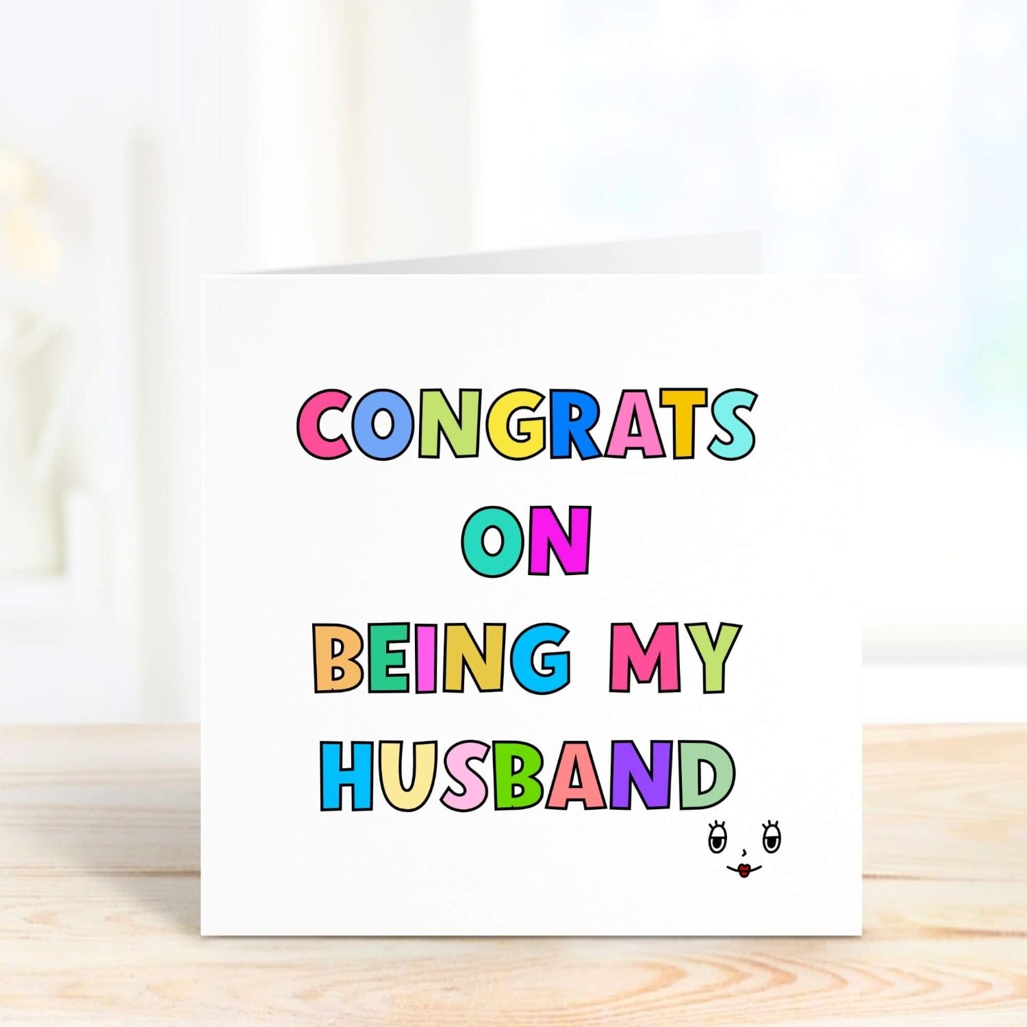 funny personalised birthday card for husband