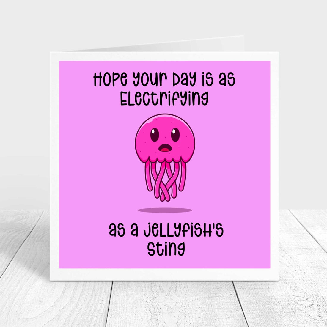 Personalised jellyfish birthday card