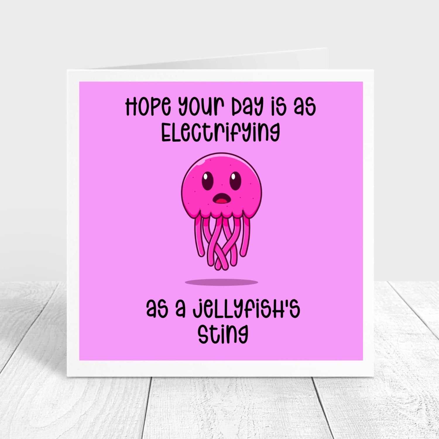 Personalised jellyfish birthday card