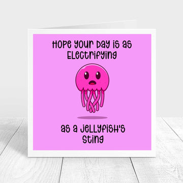 Personalised jellyfish birthday card