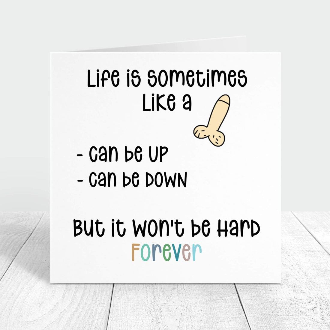 funny thinking of you personalised card