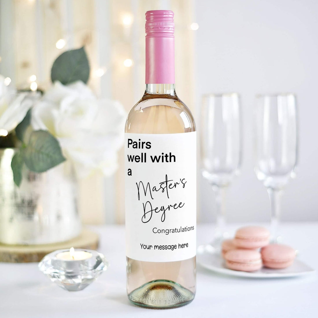 pairs well with a master's degree wine label