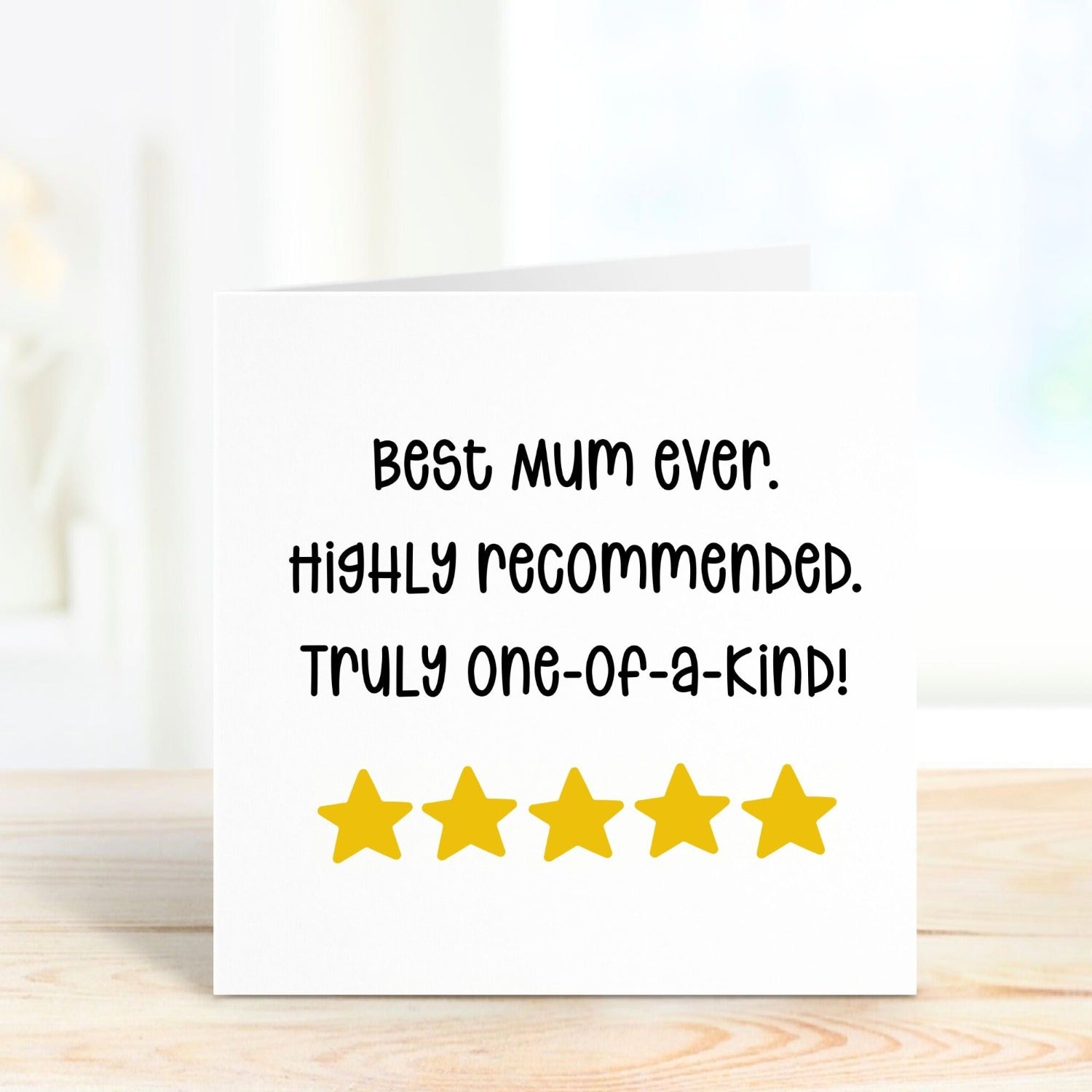 funny personalised birthday card for mum