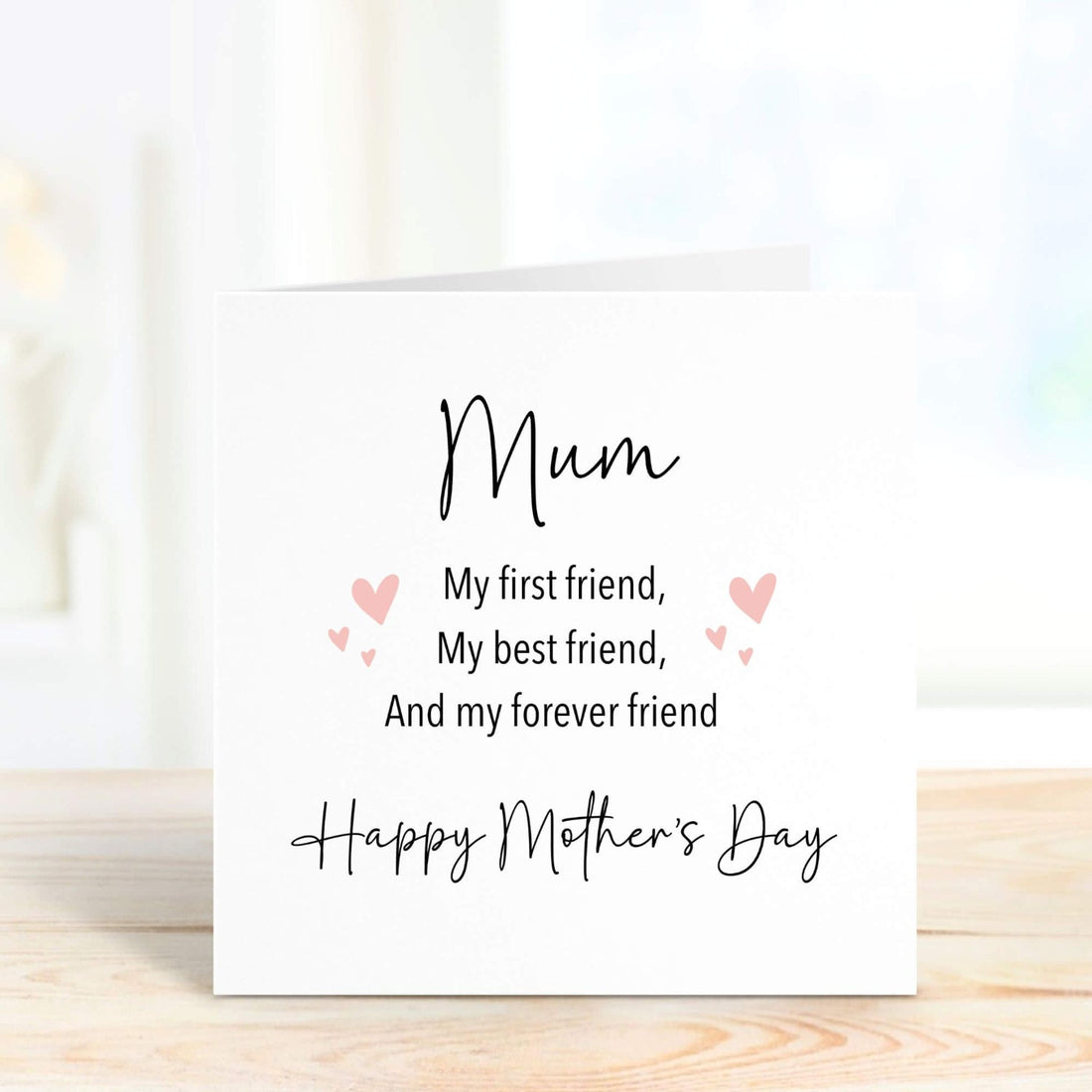 mum my forever friend mother's day card